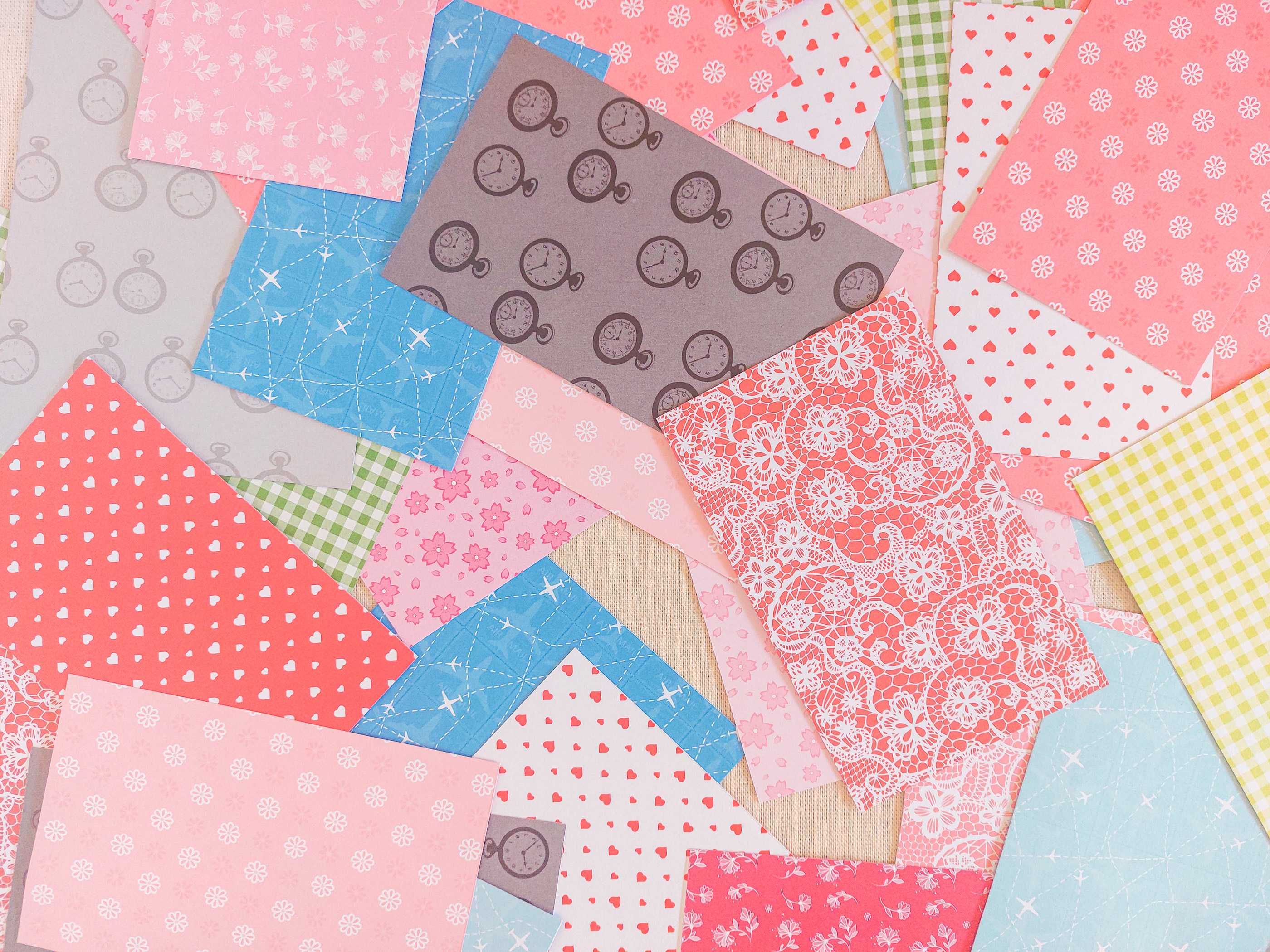 Papel Scrapbook Com Padrões Duplos (20uni) | Junk Journal, Colagem