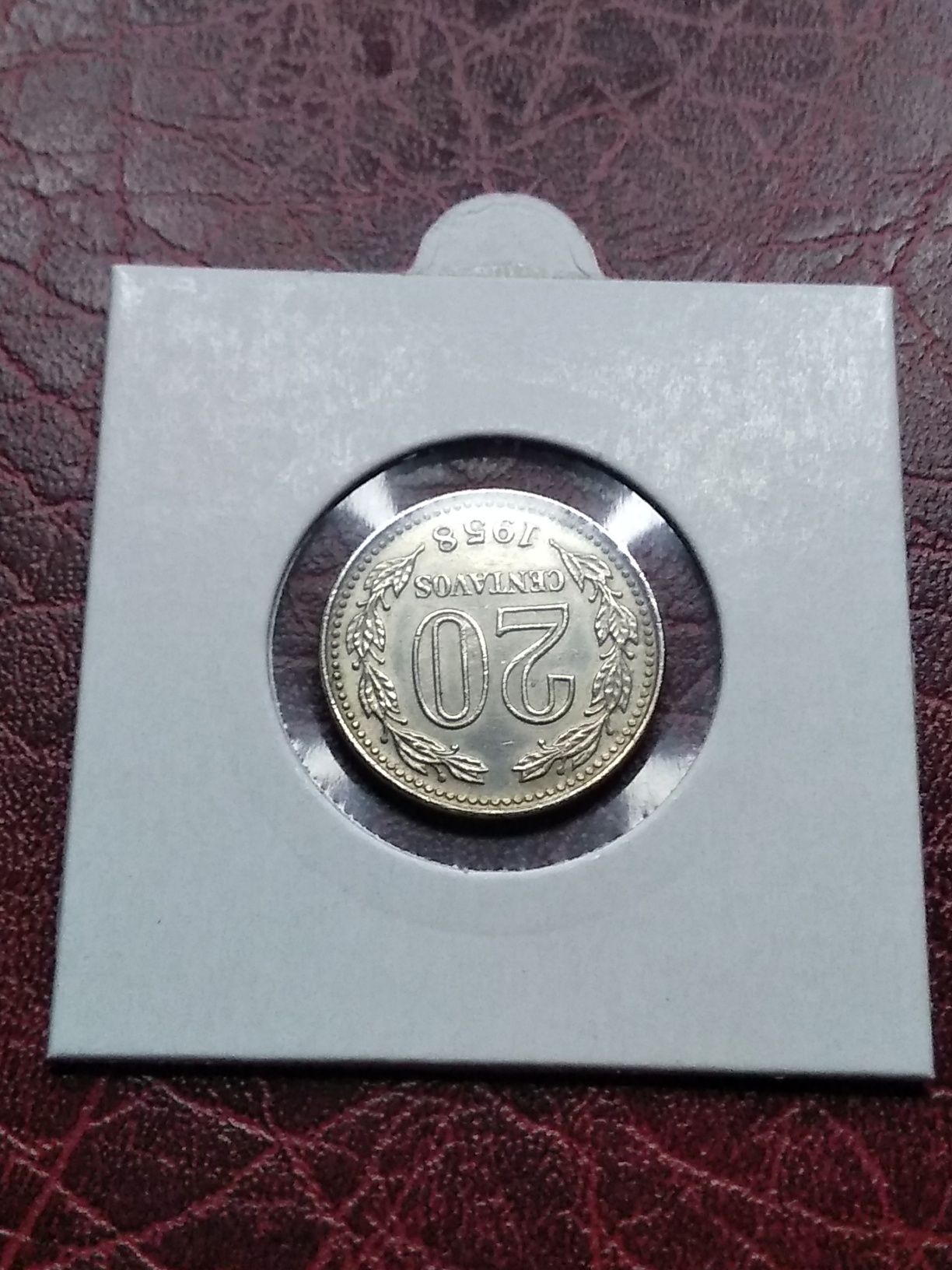 Moneta 20 centavos Argentyna 1958