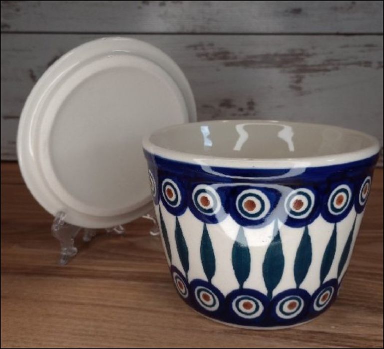 Smalcówka ceramiczna pojemnik  na dżem owsiankę ceramika Bolesławiec