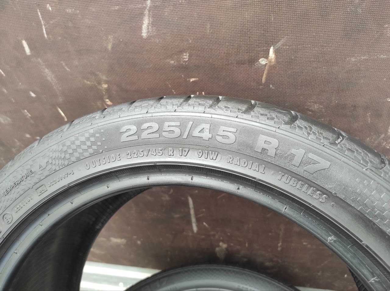 Continental Conti Sport Contact 3 225/45r17 made in Germany 2шт, 6мм,