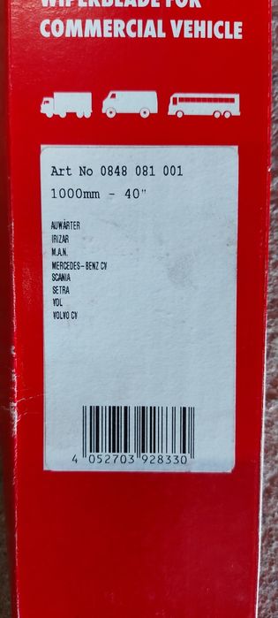 Pióro wycieraczki przedniej WÜRTH