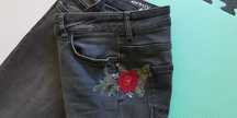Spodni ORASY 38 Spodnie jeansy czarne rozmiar 38  jeans