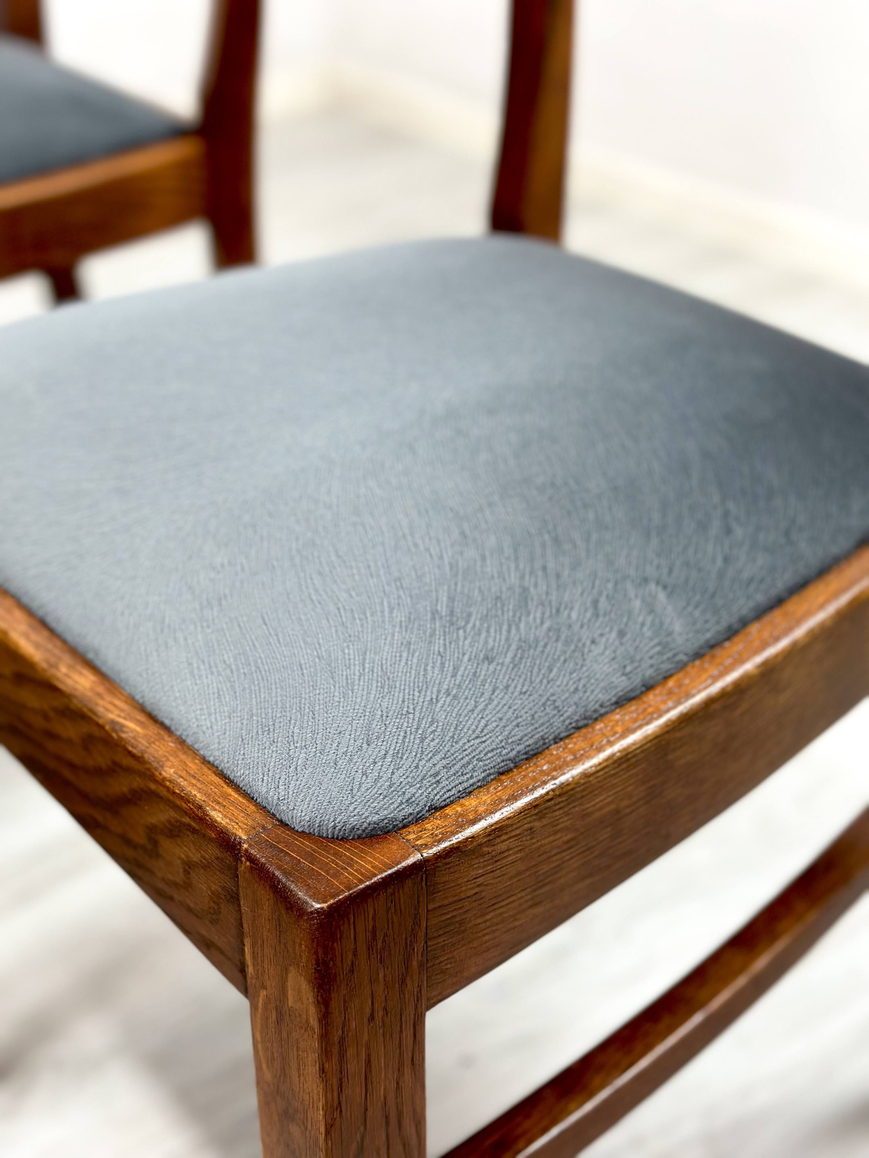 Stare Krzesła Dąb - renowacja+nowa tapicerka
