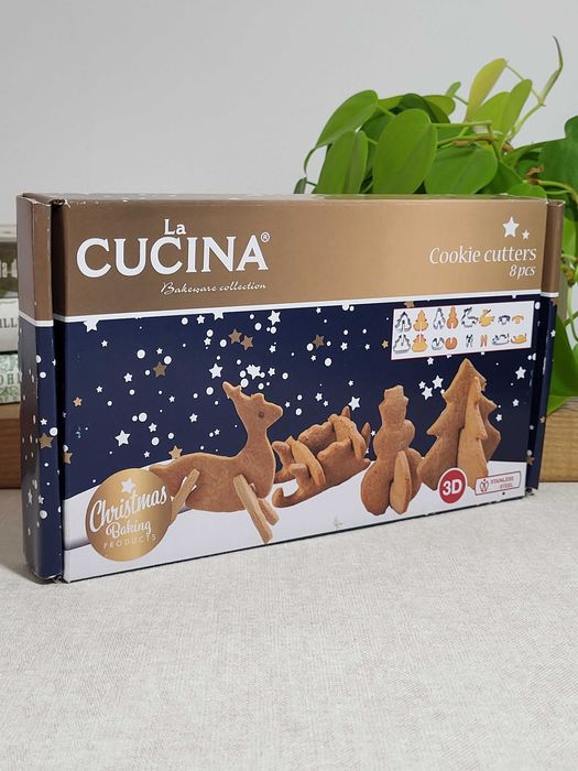 Nowe foremki 3D świąteczne ciasteczka pierniki trójwymiarowe hit xmas