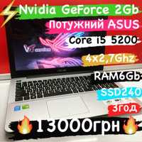 Ігровий Asus Core i5-5200 4x2.7Ghz 6Gb SSD240 Nvidia GeForce GT920 2Gb