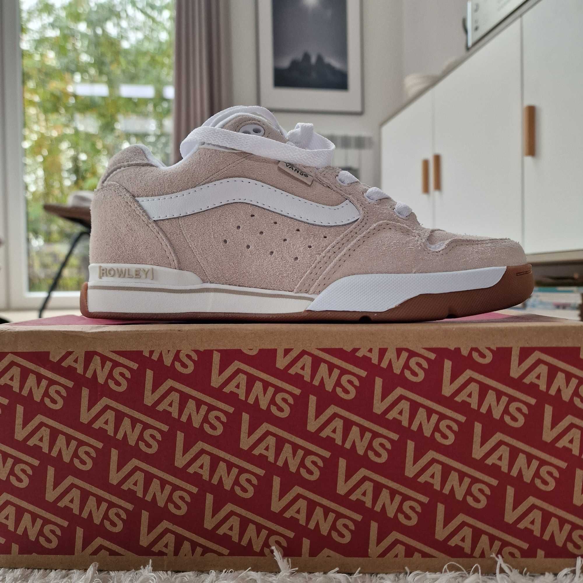 Buty sneakersy VANS ROWLEY XLT CHUNKY rozm. 39, beżowe NOWE, z Anglii!