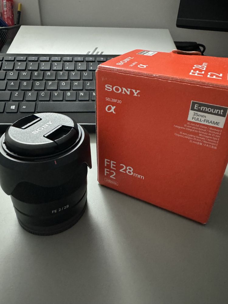 Obiektyw Sony FE 28mm F2 super stan!