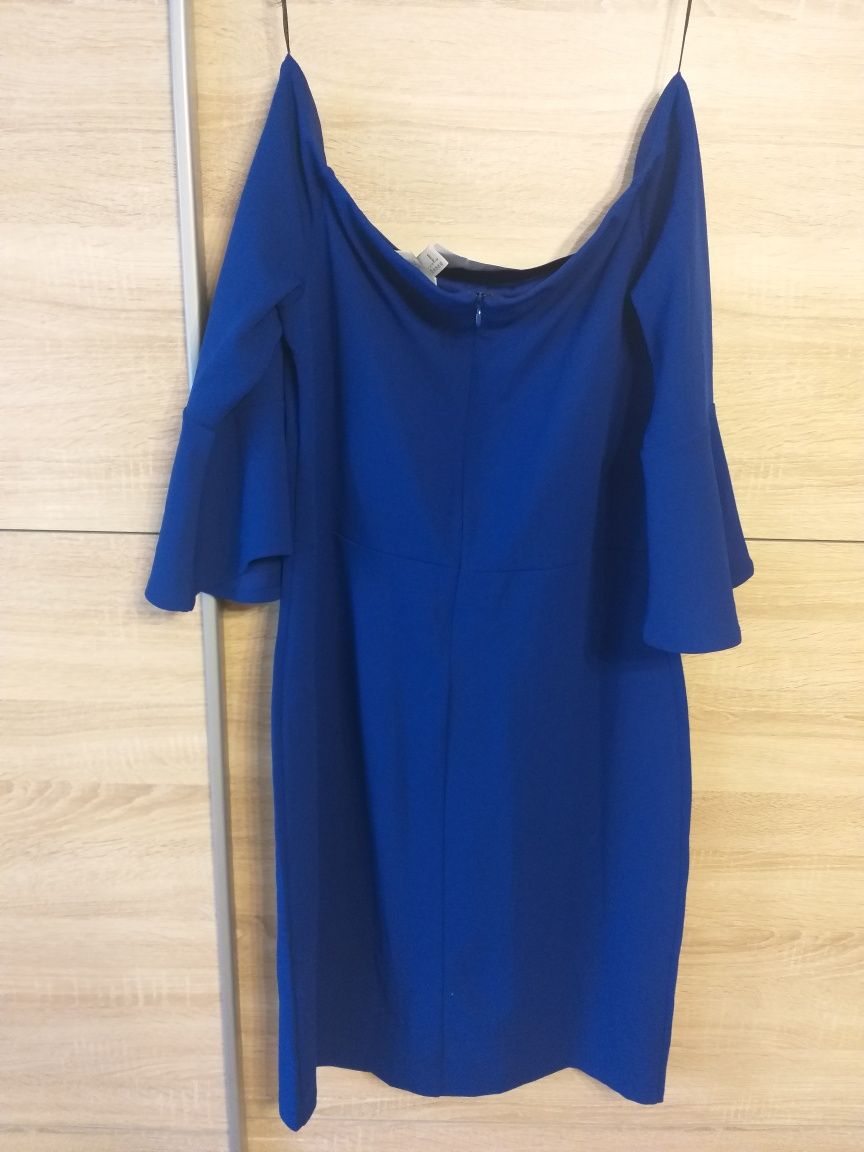 Sukienka cold shoulder H&M rozm. L 42
