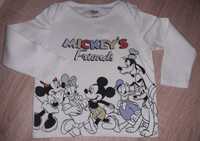 Bluzka dziecięca Miki i przyjaciele, Disney Baby, roz.98cm, 12-18 m.