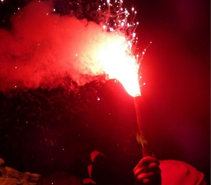 Фаер, фальшфаєр, фаєра сигнальный огонь с чекой