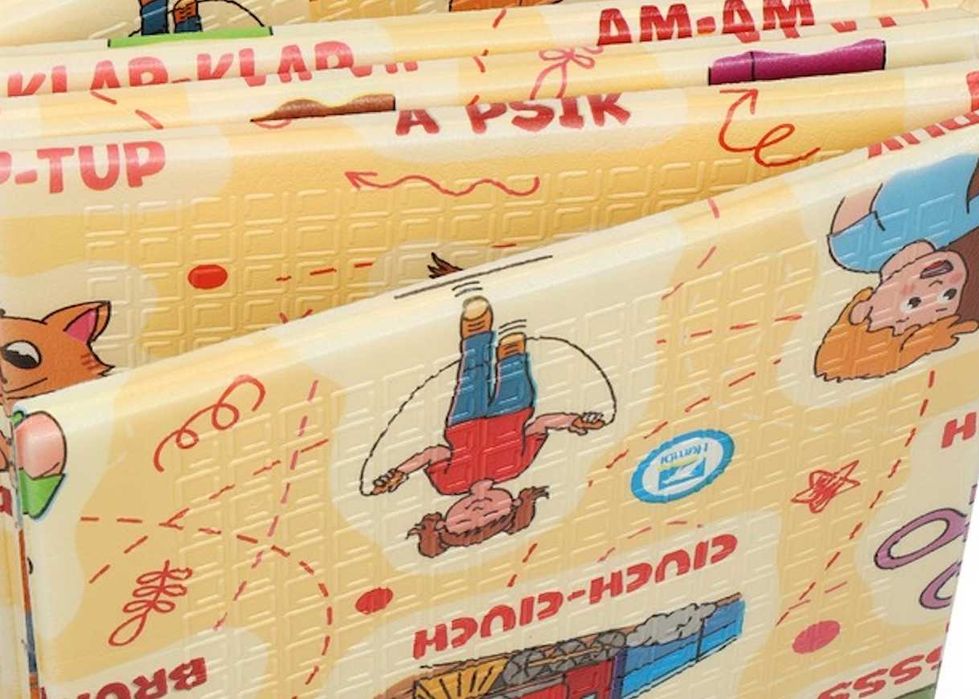 Mocna Bezpieczna XXL Mata Edukacyjna Piankowa Dwustronna +GRATIS Torba