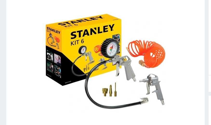 Zestaw akcesoriów pneumatycznych do kompresora Stanley 6 el.
