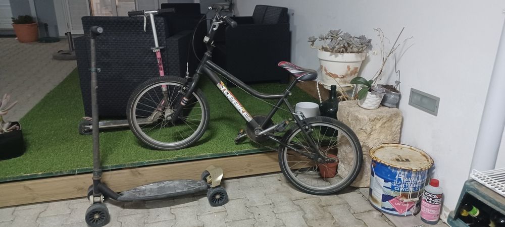 Bicicleta "BMX" + Trotinete flexível + trotinete criança