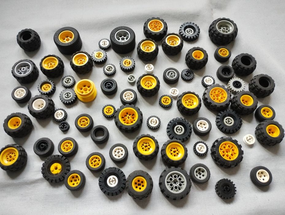 LEGO technic retro vintage koła mix 0,73 kg