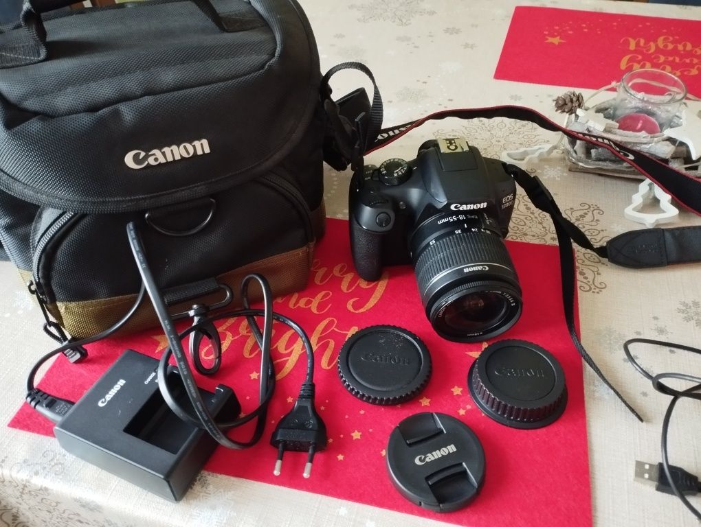Aparat zestaw Lustrzanka cyfrowa Canon EOS 1300D