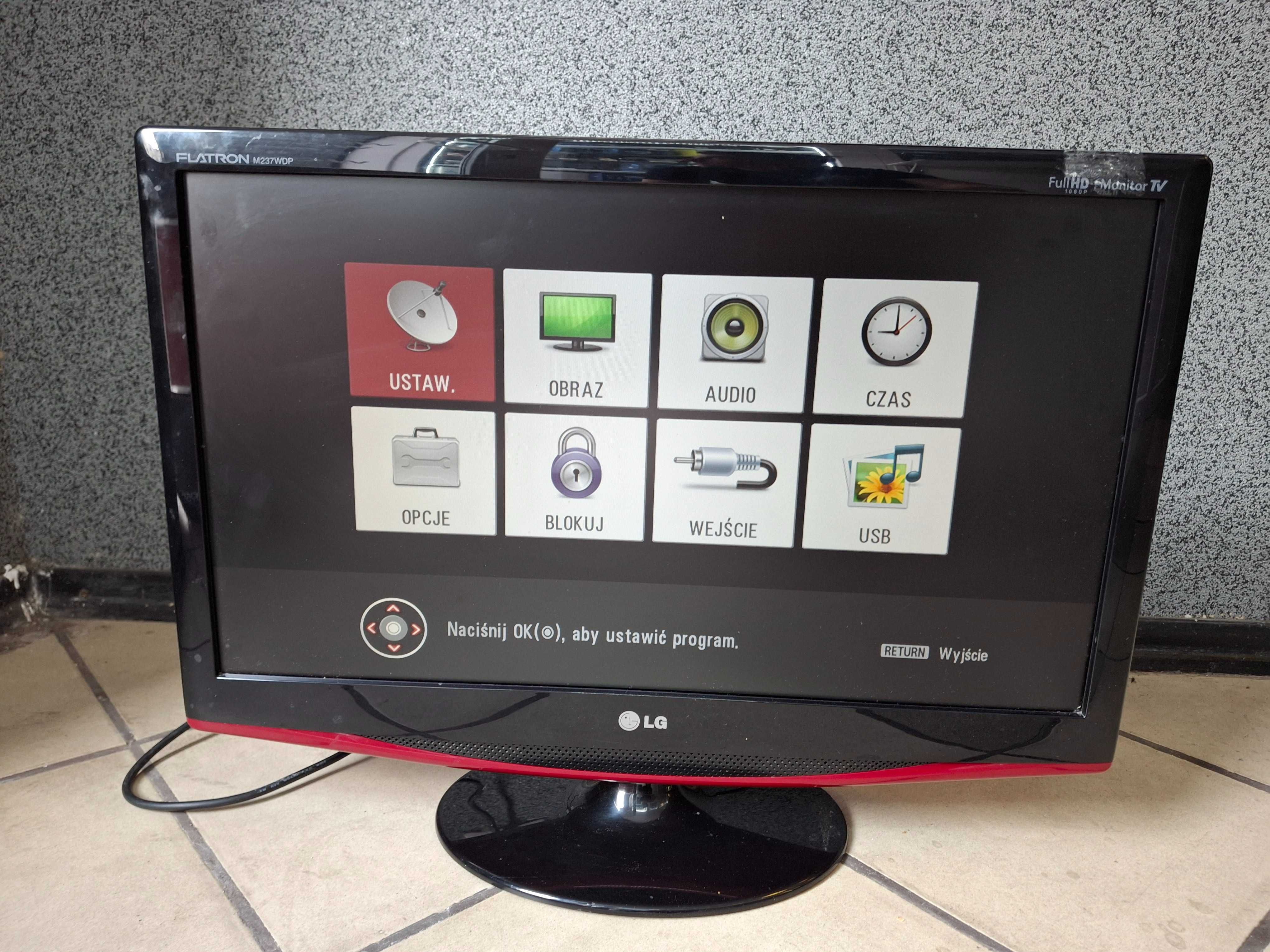 Monitor telewizor Lcd 23 cale LG Flatron Full Hd M237WDP