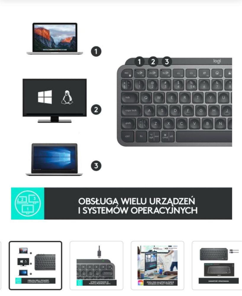 Klawiatura LOGITECH MX Keys Mini DE