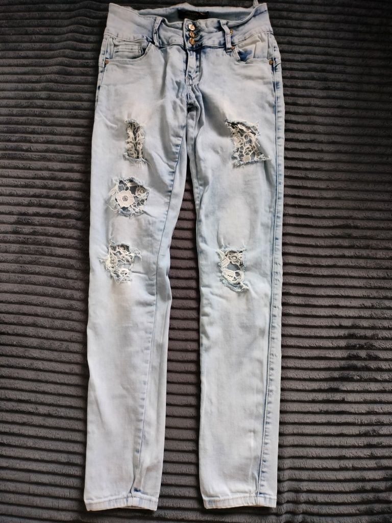 Spodnie damskie jeansy rozmiar M Reality Jeans