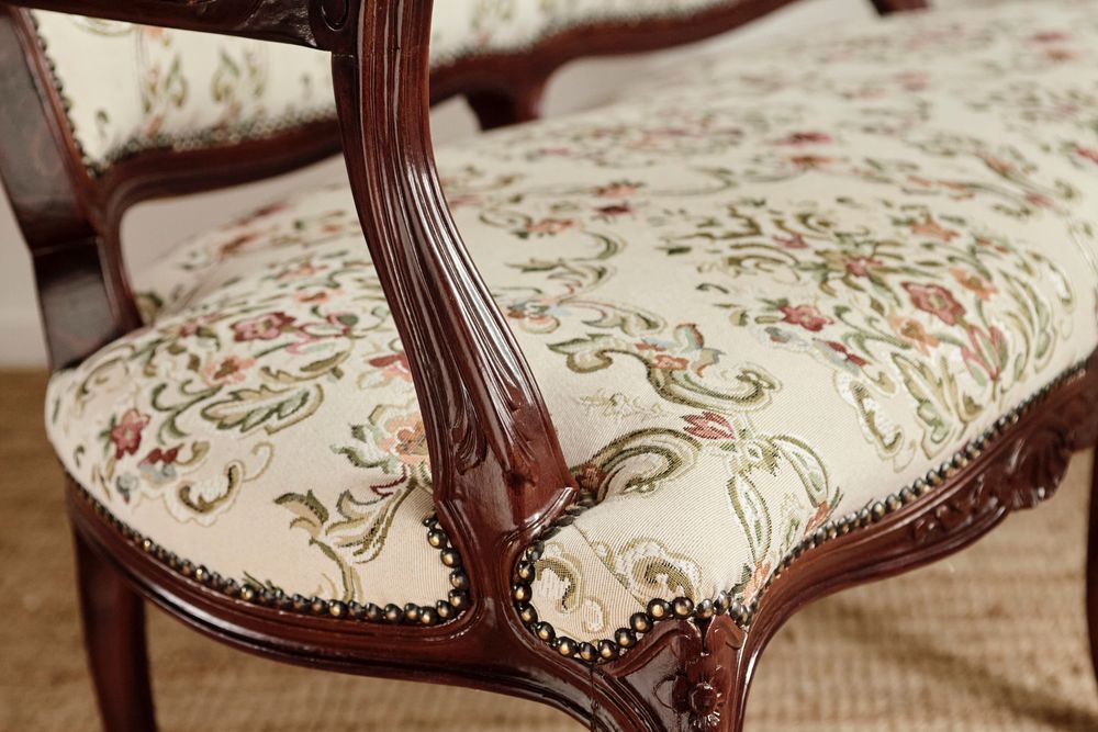 Zestaw wypoczynkowy w stylu Ludwik XVI