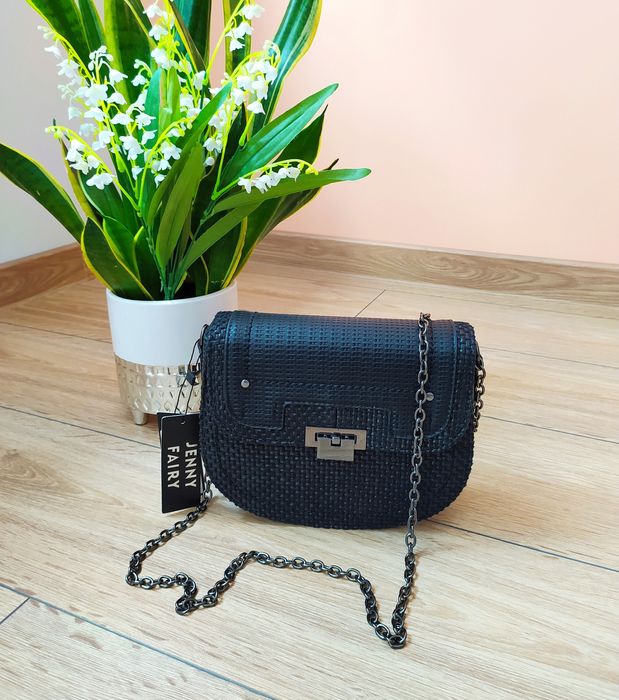 Torebka damska mała listonoszka czarna nowa