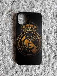 Czarne etui/obudowa/case z logo Real Madryt na telefon IPhone 12 Pro