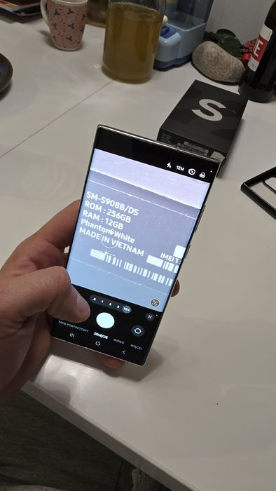 Samsung Galaxy S22 Ultra 12/256gb Biały wymienię na iphone