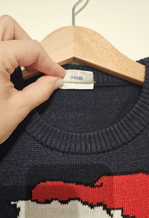 Grający Sweter Mikołaj Święta 134/140