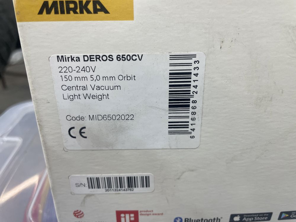 Шліфувальна машинка MIRKA Deros 650 5mm