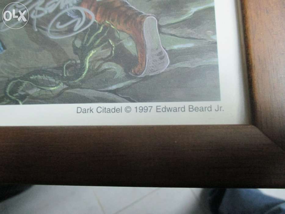 Quadro "dark citadel" do pintor edward p. beard jr