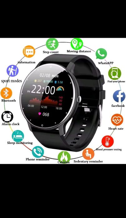 Smartwatch Preto-IP67