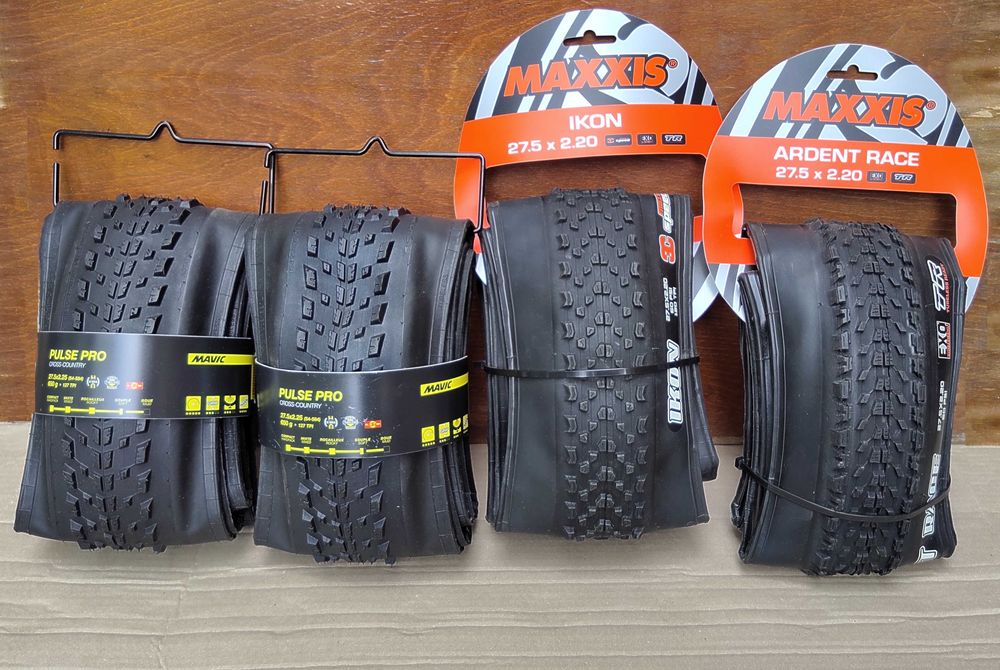 Продам покришки 27.5"x 2.2 Maxxis ikon, ardent race, Mavic pulse pro.