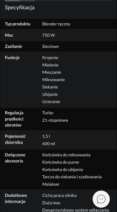 Blender ręczny BRAUN MQ 5077 Buffet