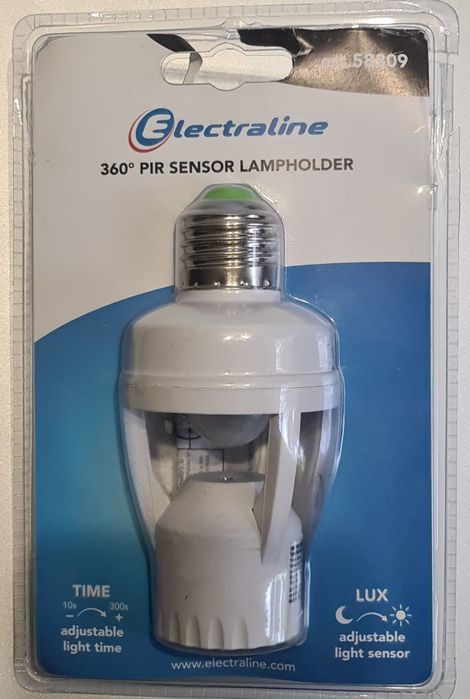 Sensor de presença e crepuscular para lâmpada E27