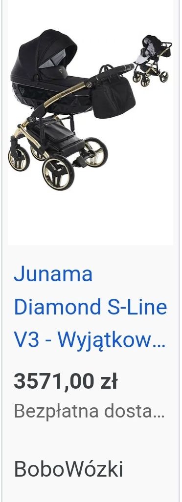 Junama Diamond S-Line 3V.2w1/3w1.SBD.Wysyłka.