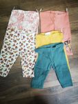 5 sztuki pak legginsy 3/4 dziewczynka wzory c&a 92
