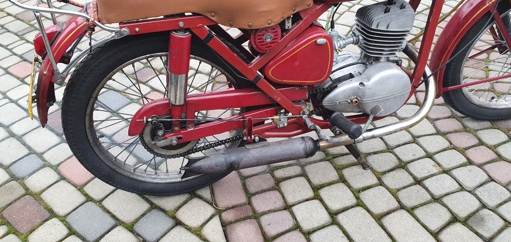 Motocykl WFM M06 123 cm z 1964r. sprawny jeżdżący