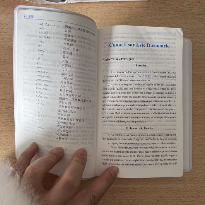 Dicionário língua chinesa