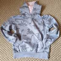 Bluza dresowa 51015 bawełniana dla chłopca rozmiar 122/128 Dinozaury