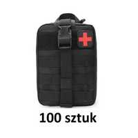 100x Apteczka wojskowa torba taktyczna plecak IFAK MOLLE pasa CZARNA