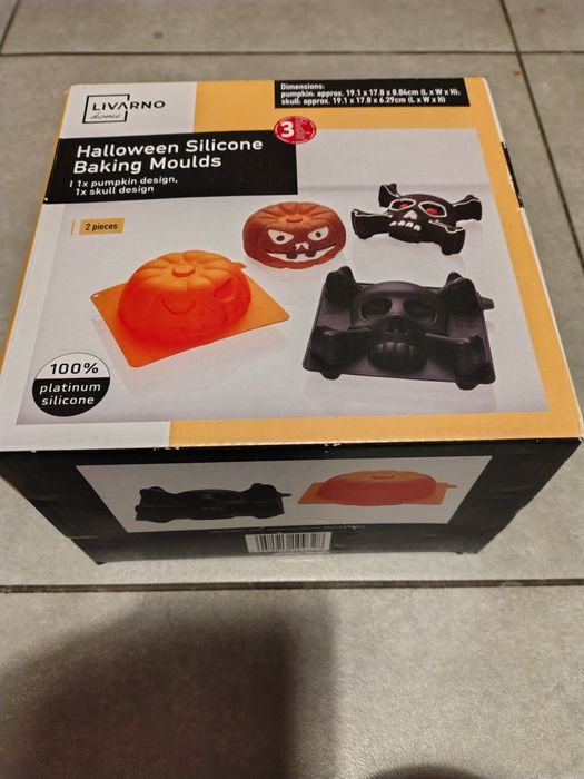 Slikonowa forma do ciasta ciast lodów na Halloween 2 sztuki dynia czas