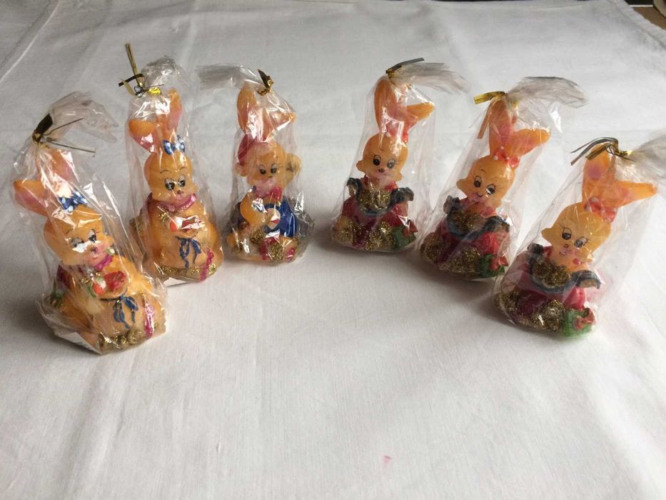 Детские декоративные свечи - Кролики, символ года