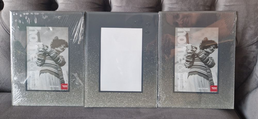 Ramka na zdjęcie 10x15 cm home&you  glamour szkło brokat