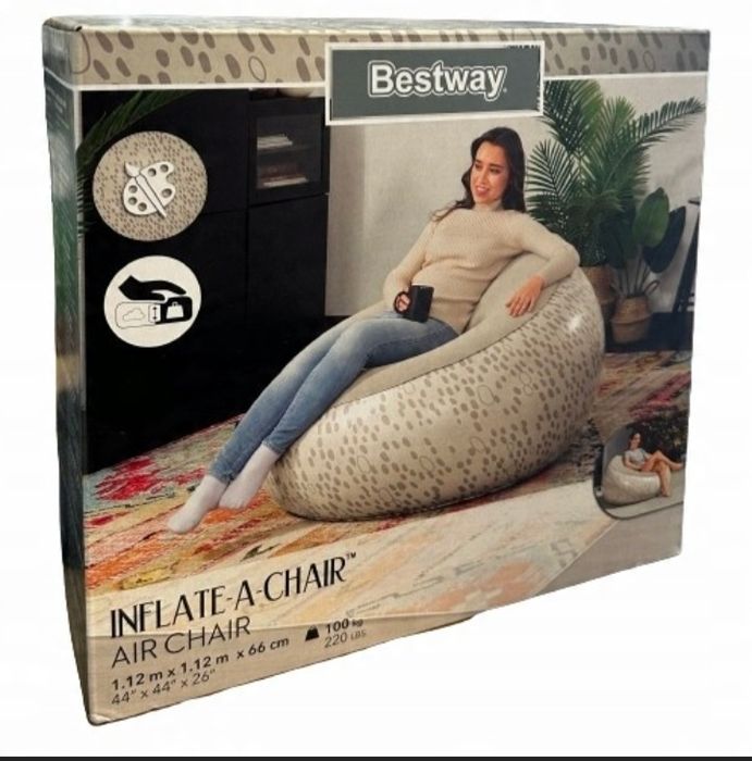 Fotel dmuchany Bestway 112 x 112 x 66 cm