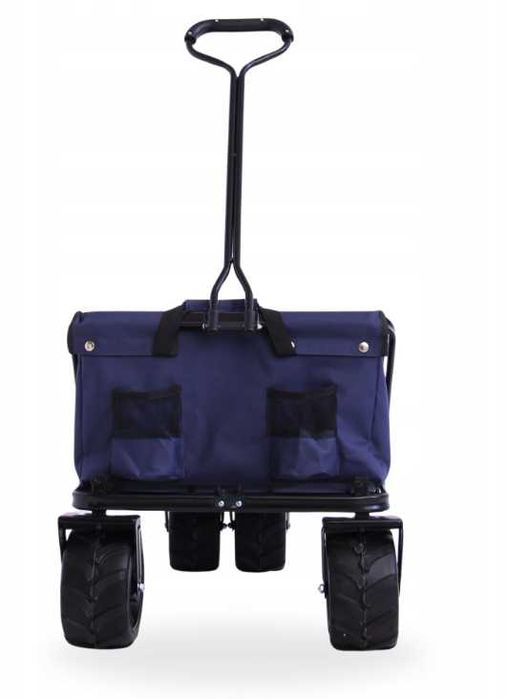 Wózek Transportowy Plażowy Składany 95 L Ogrodowy Turystyczny Łazik