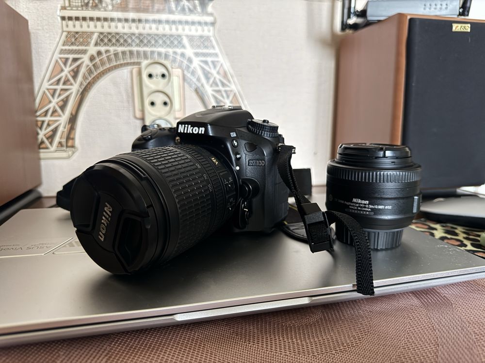 Nikon d7100 фотокамера + 2 обʼєктиви