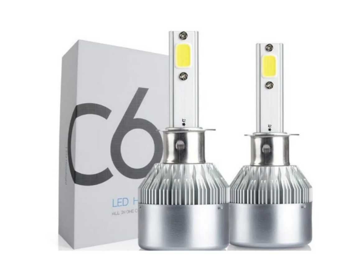 Лампа автомобильная светодиодная 2шт C6 H7 LED