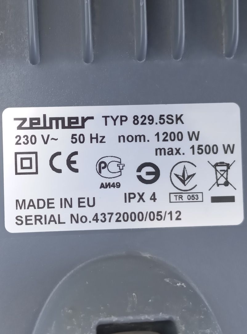 Wiadro, pojemnik na wodę Zelmer Aquos typ. 829.5 SK.