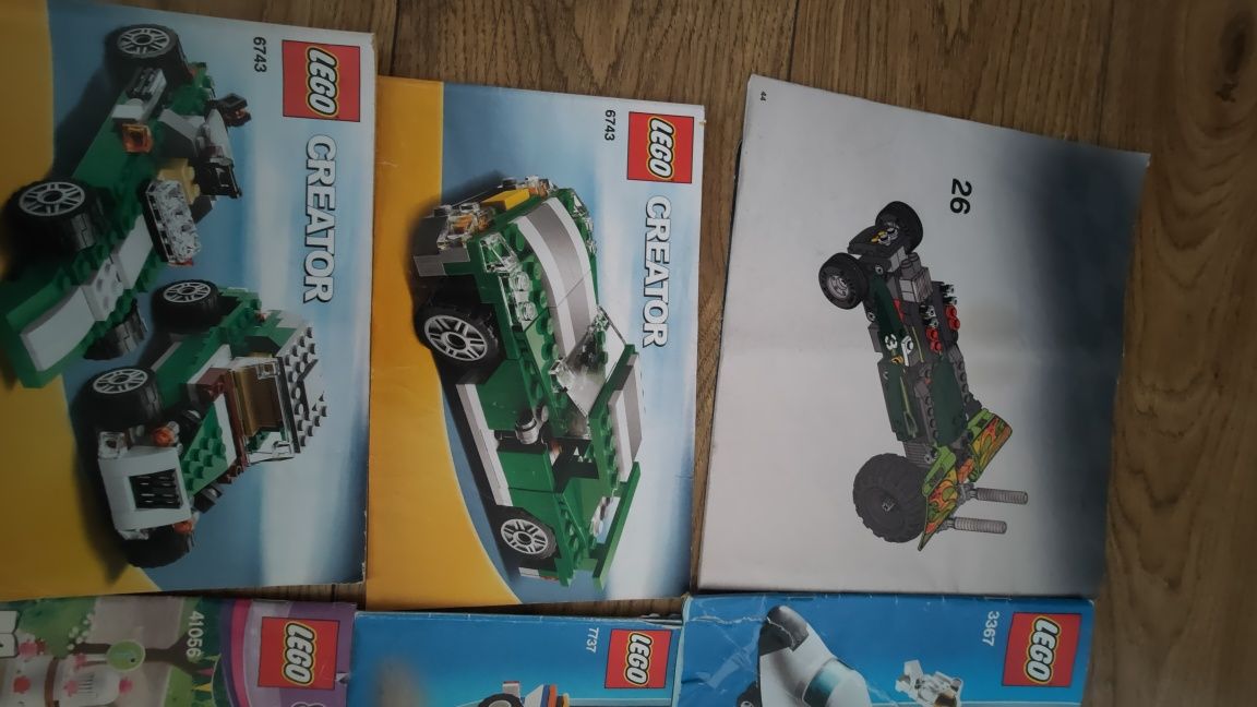 LEGO instrukcje i pudełka 75884, 41328, 6743, 3178, 41041, 8016, 71213