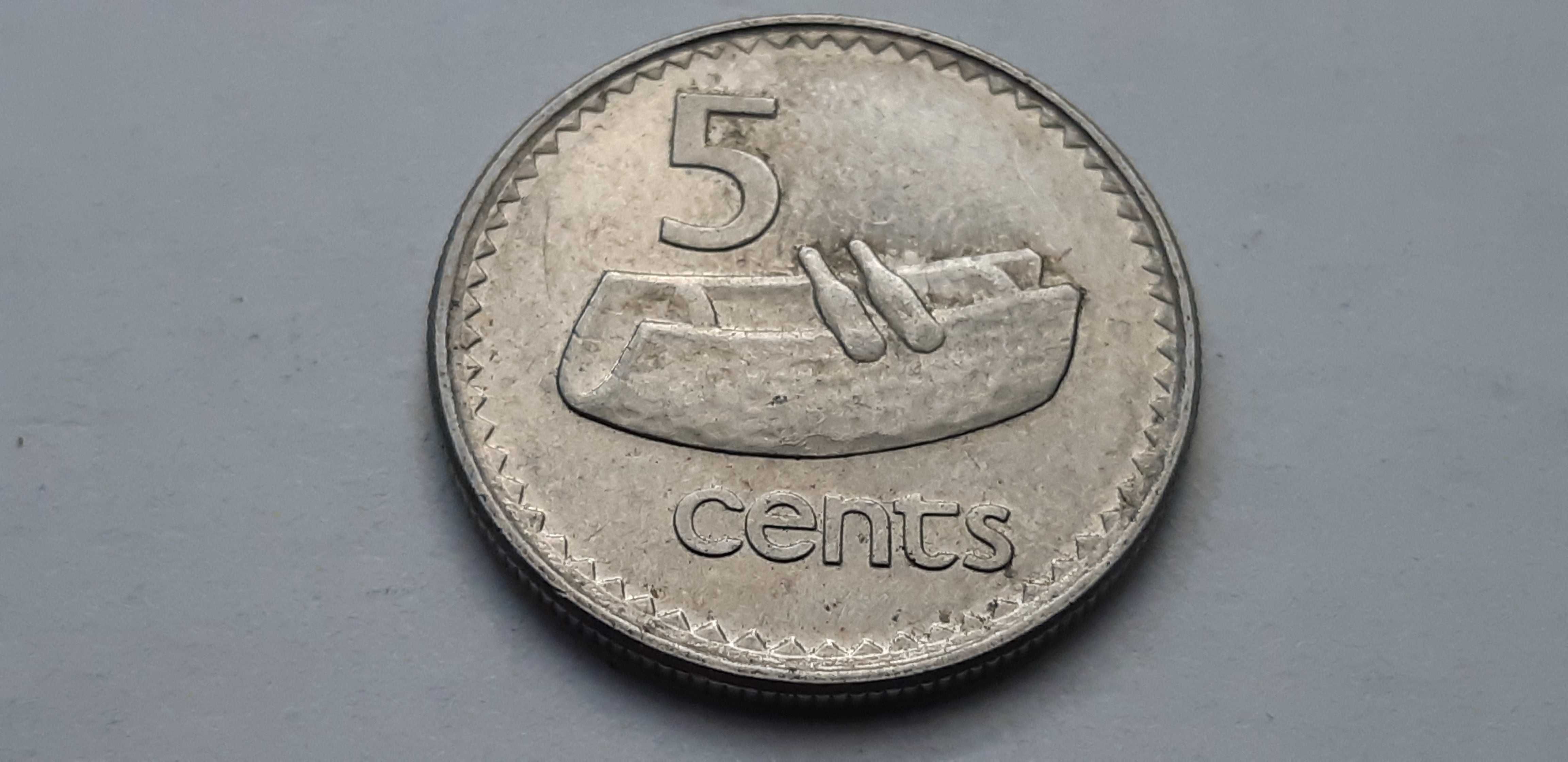 Fidżi, Fiji - 1997 - 5 centów - real foto