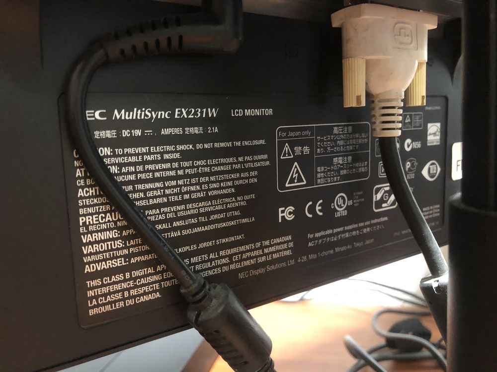Монітор Nec multisync ex231w під запчастини або відновлення